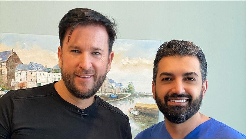 Michael Wendler und Schönheits-Doc Dr. Murat Dagdelen im April 2020. Michael Wendler und Schönheits-Doc Dr. Murat Dagdelen im April 2020.