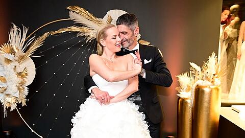 Isabel Edvardsson mit ihrem Ehemann Marcus. Isabel Edvardsson mit ihrem Ehemann Marcus.