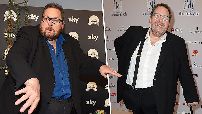 Links vorher - rechts nachher: Ottfried Fischer hat 30 Kilo abgespeckt. Links vorher - rechts nachher: Ottfried Fischer hat 30 Kilo abgespeckt.
