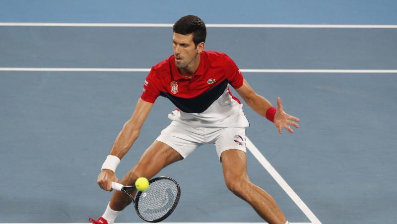 Brachte Serbien gegen Spanien in Führung: Novak Djokovic. Brachte Serbien gegen Spanien in Führung: Novak Djokovic.