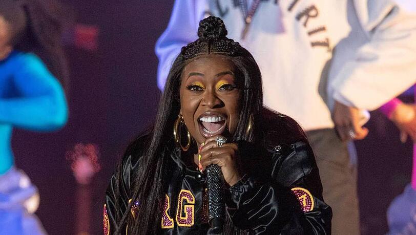 Missy Elliott während eines Auftritts in Virginia Beach Missy Elliott während eines Auftritts in Virginia Beach