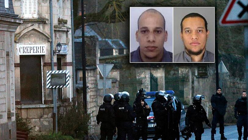 Die als Haupttäter verdächtigten Brüder Chérif (32) und Said K. (34) stammen aus Paris und haben die französische Staatsbürgerschaft. Sie waren nach Angaben des Pariser Innenministers Bernard Cazeneuve überwacht worden. Ein Terrorverdacht lag nicht vor. Foto: French Police Die als Haupttäter verdächtigten Brüder Chérif (32) und Said K. (34) stammen aus Paris und haben die französische Staatsbürgerschaft. Sie waren nach Angaben des Pariser Innenministers Bernard Cazeneuve überwacht worden. Ein Terrorverdacht lag nicht vor. Foto: French Police