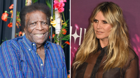 Roberto Blanco sorgte bei einem TV-Auftritt für Verwunderung. Dabei präsentierte er stolz ein Geschenk von Heidi Klum. Roberto Blanco sorgte bei einem TV-Auftritt für Verwunderung. Dabei präsentierte er stolz ein Geschenk von Heidi Klum.