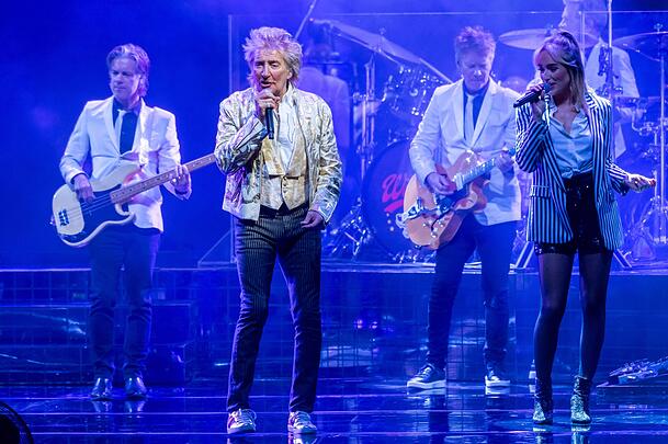 Sir Rod Stewart in Jacksonville im Februar 2024. Sir Rod Stewart in Jacksonville im Februar 2024.