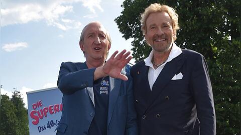 Mike Krüger (l.) und Thomas Gottschalk haben die Pläne für ihr "Supernasen"-Filmcomeback verworfen. Mike Krüger (l.) und Thomas Gottschalk haben die Pläne für ihr "Supernasen"-Filmcomeback verworfen.
