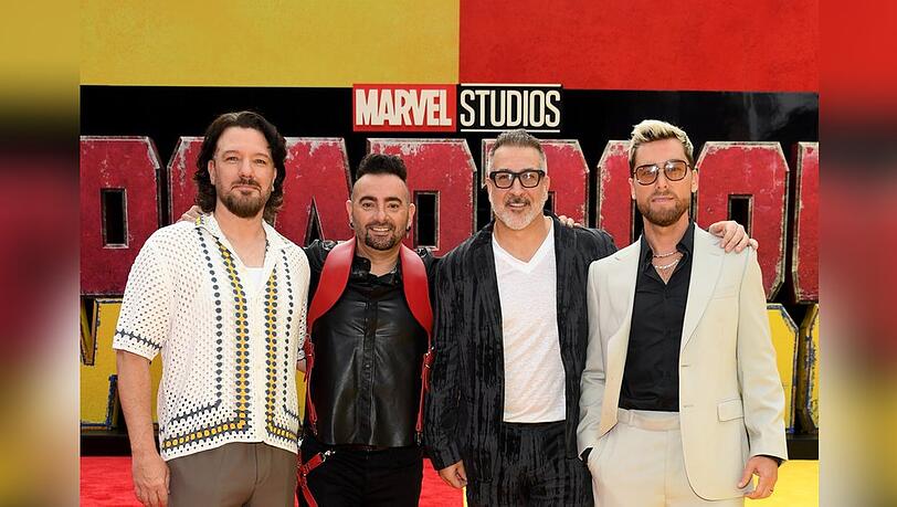 JC, Chris, Joey und Lance (v.l.) bei der Premiere von "Deadpool & Wolverine". JC, Chris, Joey und Lance (v.l.) bei der Premiere von "Deadpool & Wolverine".