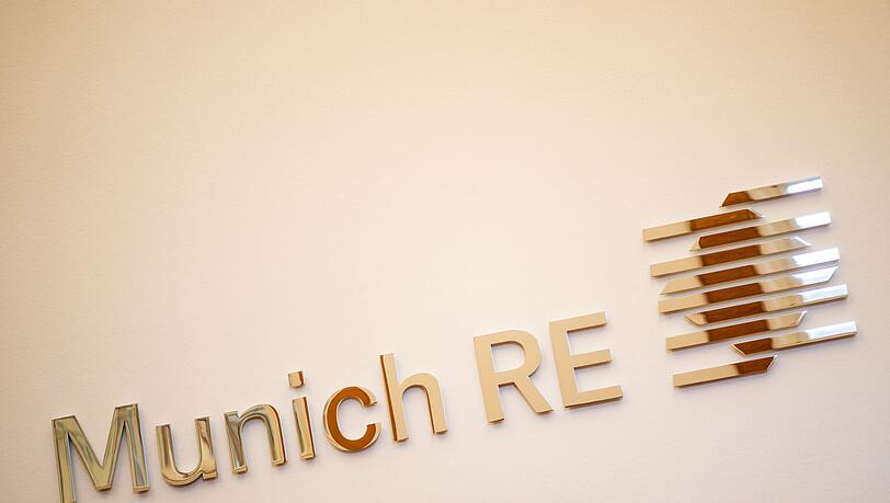 Das Logo der Münchener Rückversicherungs-Gesellschaft. Das Logo der Münchener Rückversicherungs-Gesellschaft.