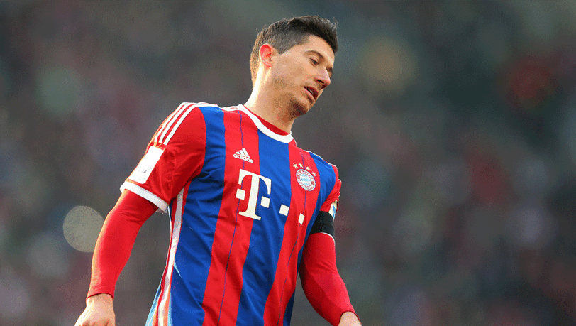 Kann sich beim FC Bayern bisher nur schwer durchsetzen: Stürmer Robert Lewandowski. Kann sich beim FC Bayern bisher nur schwer durchsetzen: Stürmer Robert Lewandowski.