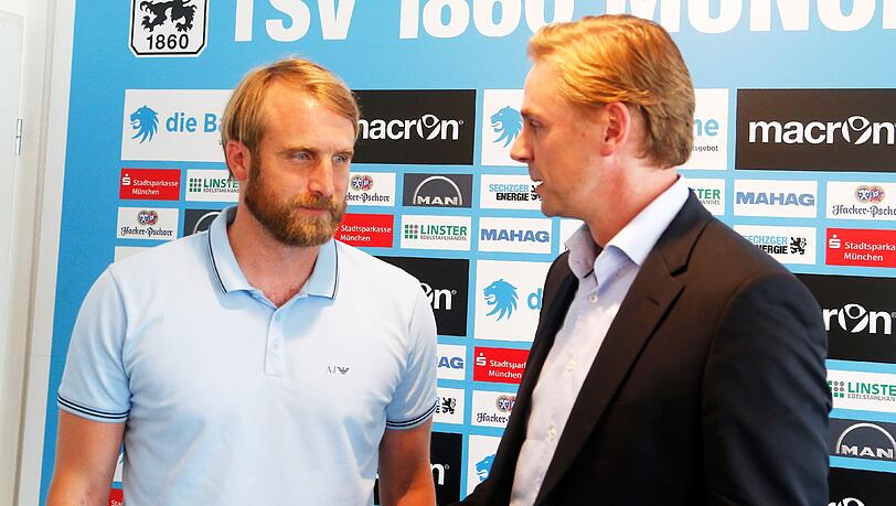 Gemeinsam für den TSV 1860: Trainer Daniel Bierofka (li.) und Geschäftsführer Markus Fauser Gemeinsam für den TSV 1860: Trainer Daniel Bierofka (li.) und Geschäftsführer Markus Fauser