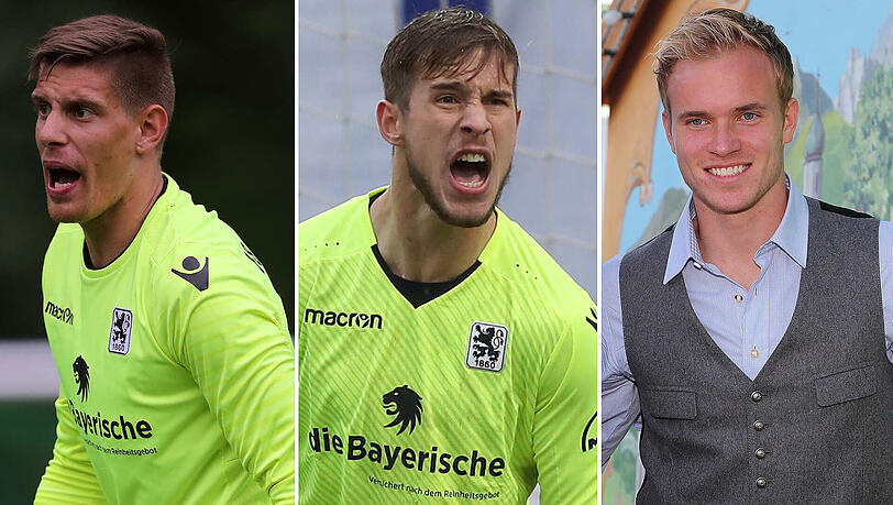 Die Torhüter des TSV 1860 auf dem Prüfstand: Marco Hiller, Alexander Strobl und Hendrik Bonmann (von links). Die Torhüter des TSV 1860 auf dem Prüfstand: Marco Hiller, Alexander Strobl und Hendrik Bonmann (von links).