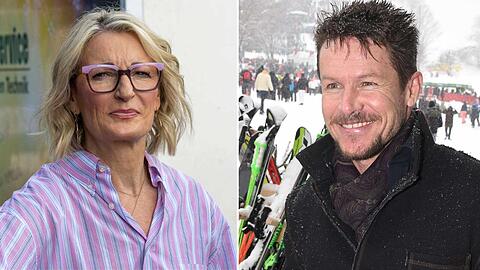 Monika Gruber nimmt Abschied von Felix Baumgartner. Monika Gruber nimmt Abschied von Felix Baumgartner.
