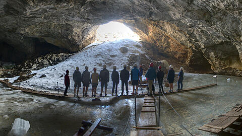 Die Schellenberger Eishöhle. Die Schellenberger Eishöhle.