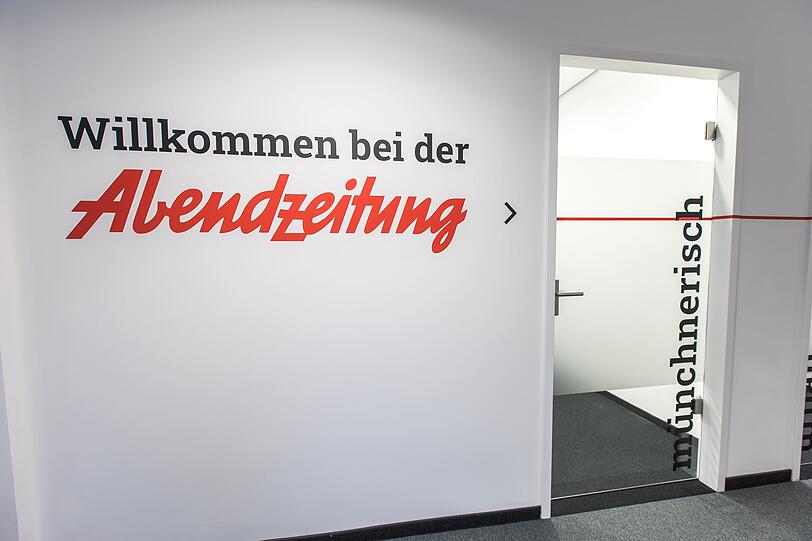 Willkommen! Der Eingangsbereich der Abendzeitung in München. Willkommen! Der Eingangsbereich der Abendzeitung in München.