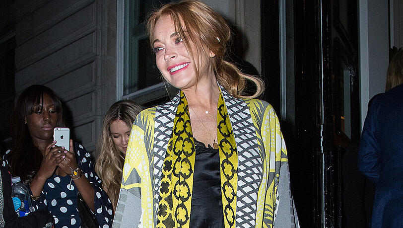 Lindsay Lohan auf einer Party in London Lindsay Lohan auf einer Party in London