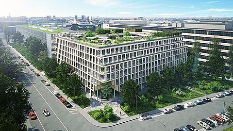 Das M-Plaza ist der erste Bauabschnitt im künftigen M-Park und soll 2025 fertiggestellt werden. Das M-Plaza ist der erste Bauabschnitt im künftigen M-Park und soll 2025 fertiggestellt werden.