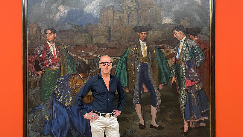Roger Diederen, Direktor der Kunsthalle der Hypo-Kulturstiftung, und Kulturredakteurin Christa Sigg führen durch die Ausstellung. Roger Diederen, Direktor der Kunsthalle der Hypo-Kulturstiftung, und Kulturredakteurin Christa Sigg führen durch die Ausstellung.