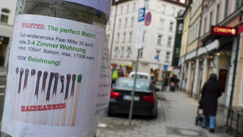 Wohnung gesucht: In München ist bezahlbarer Wohnraum nicht einfach zu finden. Wohnung gesucht: In München ist bezahlbarer Wohnraum nicht einfach zu finden.
