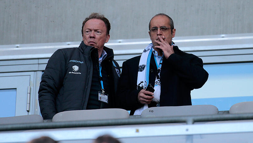 Können zufrieden sein: TSV-Präsident Peter Cassalette (l.) und Geschäftsführer Anthony Power. Können zufrieden sein: TSV-Präsident Peter Cassalette (l.) und Geschäftsführer Anthony Power.