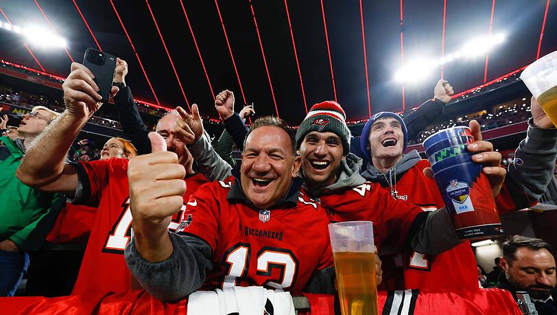 Die Stimmung beim NFL-Highlight in München war herausragend. Es war eine der beliebten Großveranstaltungen im Jahr 2022. (Archiv) Die Stimmung beim NFL-Highlight in München war herausragend. Es war eine der beliebten Großveranstaltungen im Jahr 2022. (Archiv)