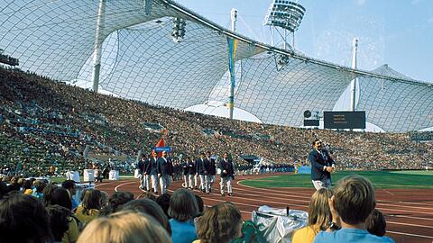 Das Olympiastadion bei den Sommerspielen 1972. Das Olympiastadion bei den Sommerspielen 1972.