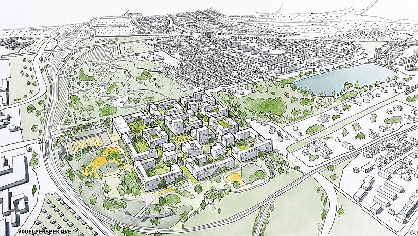 Grün aber städtisch: Der Entwurf des Berliner Planungsteams Studio Wessendorf / Atelier Loidl Landschaftsarchitekten ist die Grundlage für das neue Quartier. Grün aber städtisch: Der Entwurf des Berliner Planungsteams Studio Wessendorf / Atelier Loidl Landschaftsarchitekten ist die Grundlage für das neue Quartier.