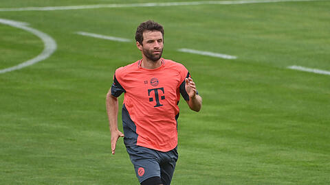 Thomas Müller ist zurück an der Säbener Straße. Thomas Müller ist zurück an der Säbener Straße.