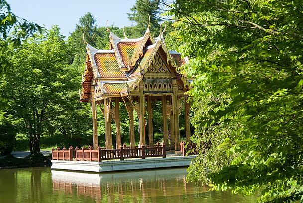Die Pagode im Westpark. Die Pagode im Westpark.