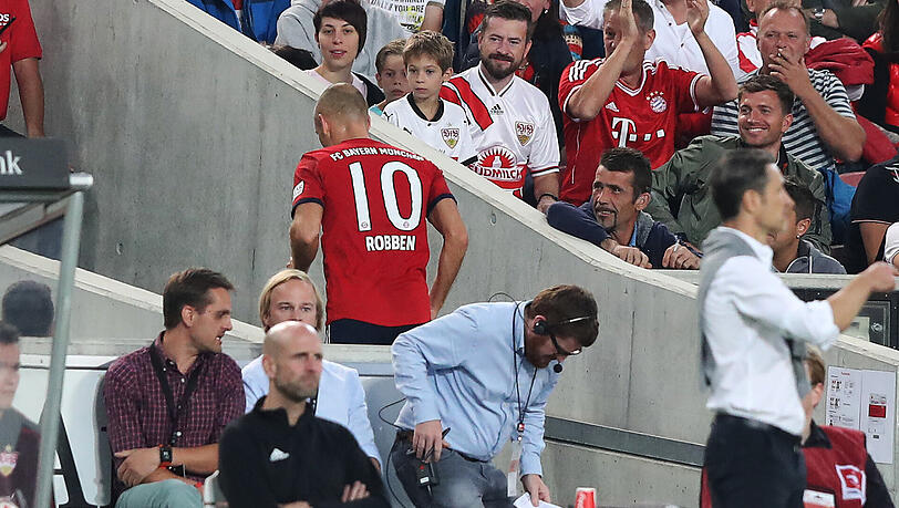 Tempodribbler des FC Bayern: Arjen Robben. Tempodribbler des FC Bayern: Arjen Robben.