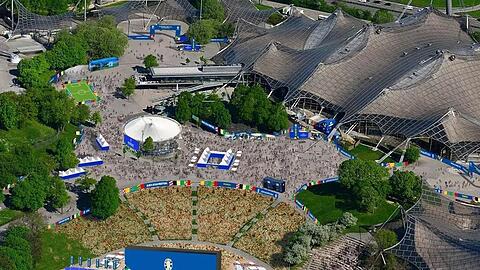 So soll es am Ende aussehen, wenn die Fans im Olympiapark feiern So soll es am Ende aussehen, wenn die Fans im Olympiapark feiern