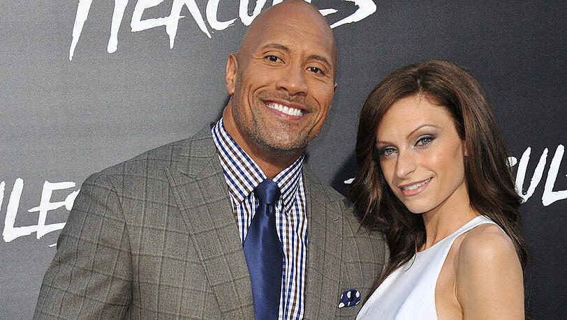 Dwayne Johnson mit Ehefrau Lauren Hashian Dwayne Johnson mit Ehefrau Lauren Hashian