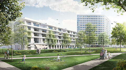 Für 1300 Bewohner: So stellen sich die Architekten den neuen Quartierspark in Neuperlach vor. Für 1300 Bewohner: So stellen sich die Architekten den neuen Quartierspark in Neuperlach vor.