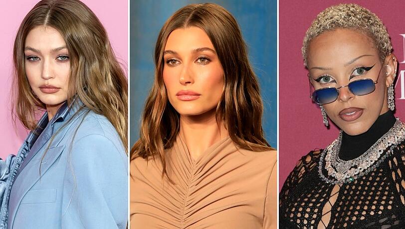 Sie sind Teil der neuen "Victoria's Secret World Tour": Gigi Hadid, Hailey Bieber und Doja Cat (v.l.). Sie sind Teil der neuen "Victoria's Secret World Tour": Gigi Hadid, Hailey Bieber und Doja Cat (v.l.).