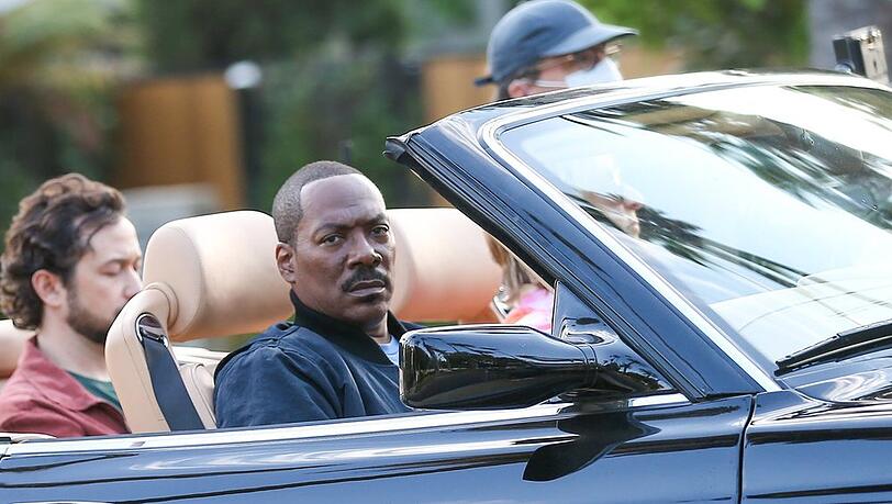 Eddie Murphy beim Dreh zu "Beverly Hills Cop 4". Eddie Murphy beim Dreh zu "Beverly Hills Cop 4".