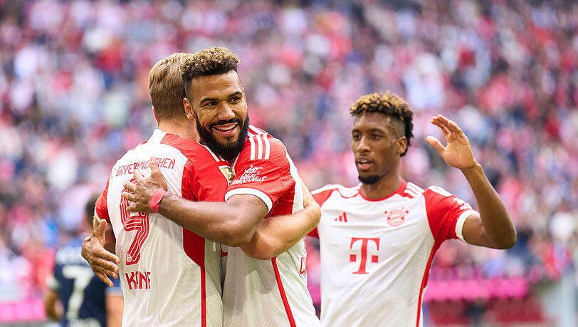 Chance genutzt: Eric Maxim Choupo-Moting (mi.) und Kingsley Coman (re.) überzeugten gegen den VfL Bochum. Chance genutzt: Eric Maxim Choupo-Moting (mi.) und Kingsley Coman (re.) überzeugten gegen den VfL Bochum.