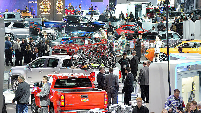 Die "North American International Auto Show" in Detroit ist die erste große Automesse des Jahres und der wichtigste Branchentreff auf dem Kontinent. Die "North American International Auto Show" in Detroit ist die erste große Automesse des Jahres und der wichtigste Branchentreff auf dem Kontinent.