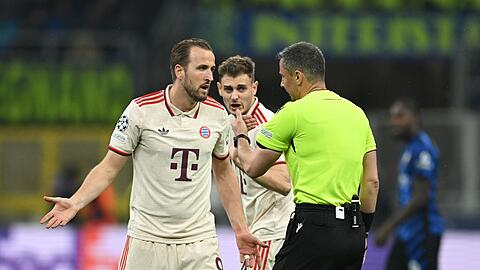 Vor einem Jahr in Mailand: Harry Kane diskutiert mit Schiedsrichter Slavko Vinčić. (Archivbild) Vor einem Jahr in Mailand: Harry Kane diskutiert mit Schiedsrichter Slavko Vinčić. (Archivbild)