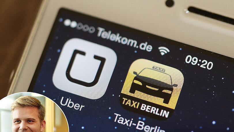 Das Langericht Frankfurt hebt die einstweilige Verfügung gegen Taxi-Kokurrent Uber auf. Der Uber- Deutschlandchef Fabien Nestmann freut sich über den Etappensieg. Das Langericht Frankfurt hebt die einstweilige Verfügung gegen Taxi-Kokurrent Uber auf. Der Uber- Deutschlandchef Fabien Nestmann freut sich über den Etappensieg.