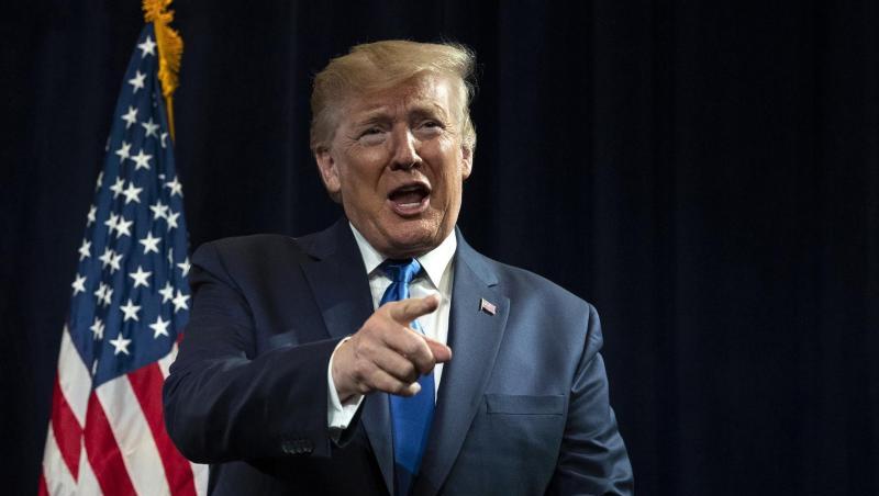 Donald Trump, Präsident der USA, während einer Wahlkampftour. Donald Trump, Präsident der USA, während einer Wahlkampftour.