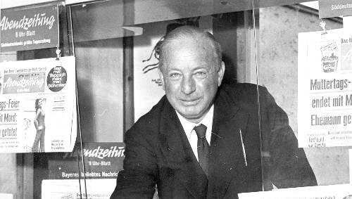 Werner Friedmann beim 20-jährigen Jubiläum der Abendzeitung 1968 Werner Friedmann beim 20-jährigen Jubiläum der Abendzeitung 1968