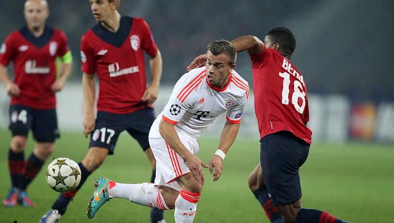Kam in Lille zur 46. Minute für den verletzten Franck Ribéry in die Partie: Xherdan Shaqiri. Kam in Lille zur 46. Minute für den verletzten Franck Ribéry in die Partie: Xherdan Shaqiri.