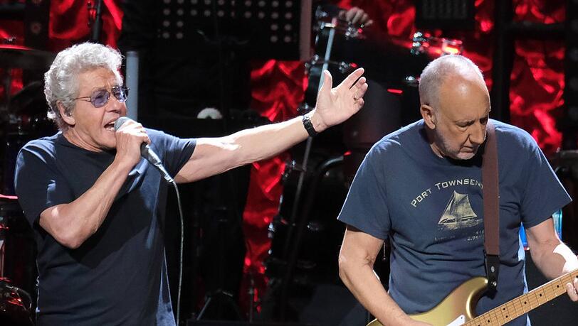Die letzten Überlebenden von The Who: Roger Daltrey (l.) und Pete Townshend im Jahr 2019. Die letzten Überlebenden von The Who: Roger Daltrey (l.) und Pete Townshend im Jahr 2019.