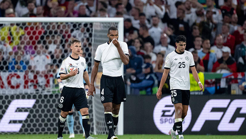 Kein Erfolgserlebnis für Joshua Kimmich bei seinem 100. DFB-Spiel. Kein Erfolgserlebnis für Joshua Kimmich bei seinem 100. DFB-Spiel.