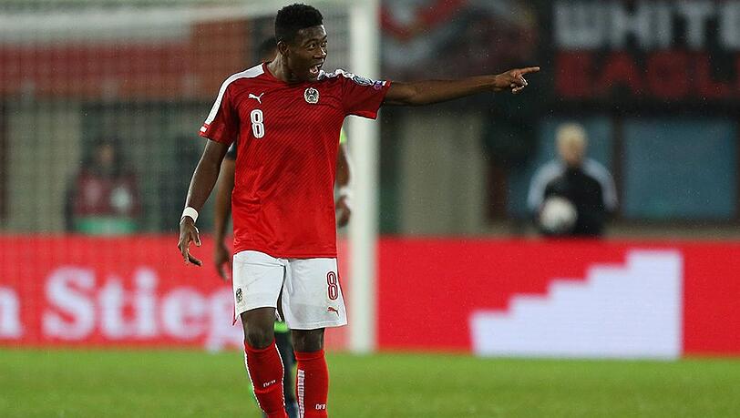 David Alaba kam mit Österreich in Wien zu einem 2:2 gegen Wales. David Alaba kam mit Österreich in Wien zu einem 2:2 gegen Wales.