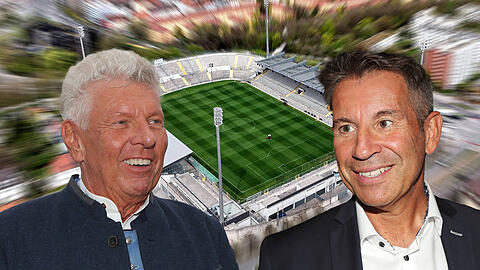 Dieter Reiter, Gernot Mang und das Sechzgerstadion. Dieter Reiter, Gernot Mang und das Sechzgerstadion.