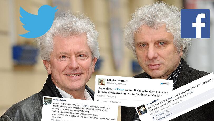 Die Münchner "Tatort"-Kommissare Miroslav Nemec (l) und Udo Wachtveitl. Bei Twitter und Facebook wird ihr aktuellster Fall "Aus der Tiefe der Zeit" heiß diskutiert. Die Münchner "Tatort"-Kommissare Miroslav Nemec (l) und Udo Wachtveitl. Bei Twitter und Facebook wird ihr aktuellster Fall "Aus der Tiefe der Zeit" heiß diskutiert.