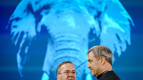CSU-Chef Markus Söder und Verteidigungsminister Boris Pistorius (SPD) im Februar bei der Münchner Sicherheitskonferenz. (Archivbild) CSU-Chef Markus Söder und Verteidigungsminister Boris Pistorius (SPD) im Februar bei der Münchner Sicherheitskonferenz. (Archivbild)