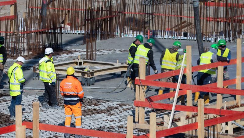 Eine Baustelle in der Hamburger Hafencity. Eine Baustelle in der Hamburger Hafencity.