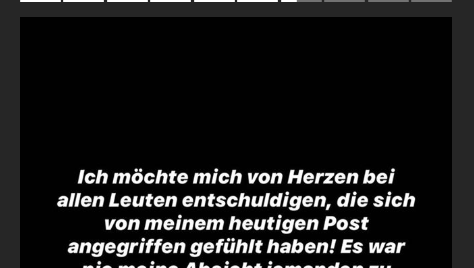 Diese Entschuldigung richtet Sebastian Preuss an seine Fans und Follower. Diese Entschuldigung richtet Sebastian Preuss an seine Fans und Follower.