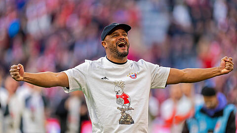 Vincent Kompany gewinnt mit dem FC Bayern den 35. Meistertitel. Vincent Kompany gewinnt mit dem FC Bayern den 35. Meistertitel.