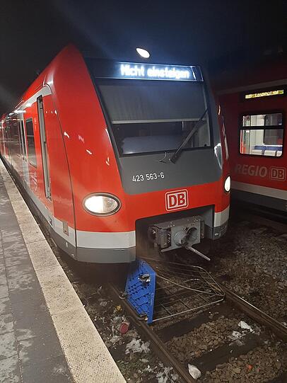 Am Bahnhof Freising musste eine S-Bahn notbremsen, weil ein Rollwagen im Gleis lag. Am Bahnhof Freising musste eine S-Bahn notbremsen, weil ein Rollwagen im Gleis lag.